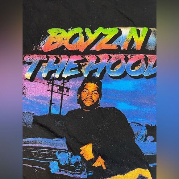Boyz In The Hood Movie Graphic T-shirt Men Large Black Short Sleeve Music - Picture 2 of 5
